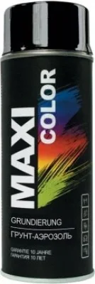 Эмаль аэрозольная универсальная черный глянец 9005 400 мл Maxi Color 9005MX
