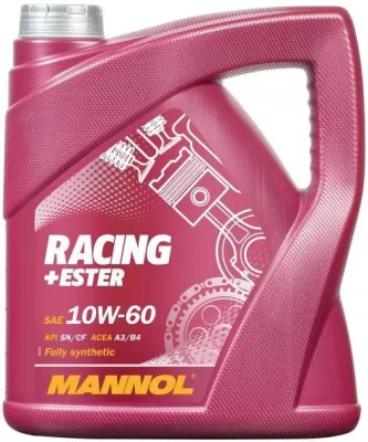 Моторное масло 10W60 синтетическое Racing+Ester 4 л MANNOL 54897