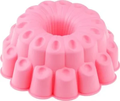 Форма для выпечки силиконовая кекс фантазия 24х9 см розовая PERFECTO LINEA 20-010027