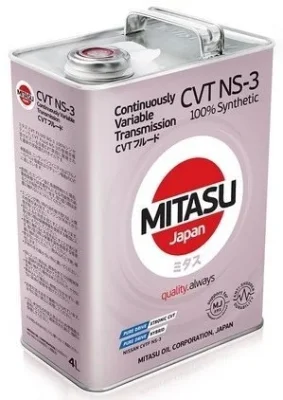 Масло трансмиссионное синтетическое CVT Fluid NS-3 4 л MITASU MJ-313-4