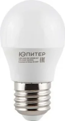 Лампа светодиодная E27 G45 7,5 Вт 3000К ЮПИТЕР JP5082-05