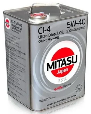 Моторное масло 5W40 синтетическое Ultra Diesel CI-4 6 л MITASU MJ-212-6