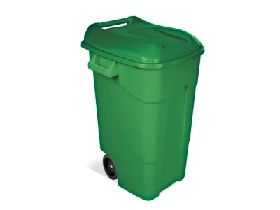 Контейнер для мусора пластиковый 120 л зеленый TAYG 424007