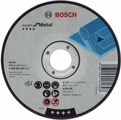 Круг отрезной 150х1.6x22.2 мм для металла прямой Expert BOSCH 2608603398