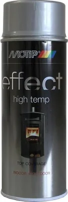 Краска аэрозольная термостойкая Deco Effect Heat Resistant серебристый 400 мл MOTIP 302402