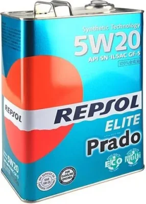 Моторное масло 5W20 синтетическое Elite Prado 4 л Repsol RP520PRA