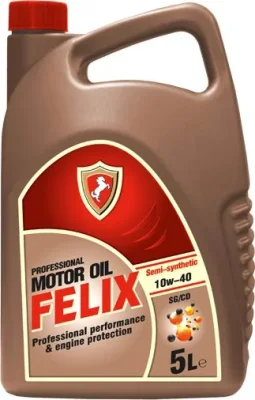 Моторное масло 10W40 полусинтетическое SG/CD 5 л FELIX 430900015