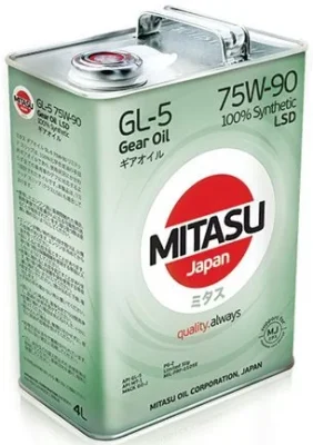 Масло трансмиссионное 75W90 синтетическое Gear Oil GL-5 LSD 4 л MITASU MJ-411-4