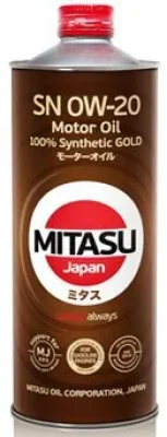 Моторное масло 0W20 синтетическое Gold SN 1 л MITASU MJ-102-1
