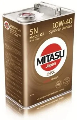 Моторное масло 10W40 полусинтетическое Motor Oil LL SN 4 л MITASU MJ-122A-4