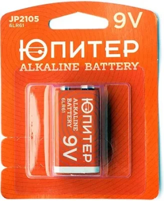 Батарейка 6LR61 9 V алкалиновая ЮПИТЕР JP2105
