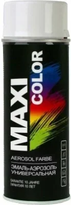 Эмаль аэрозольная универсальная белый 9010 400 мл Maxi Color 9010MX