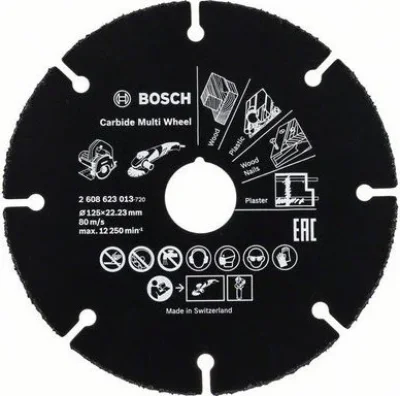 Круг отрезной 125х1,0x22,2 мм для дерева Multi Wheel BOSCH 2608623013