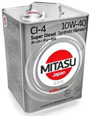 Моторное масло 10W40 полусинтетическое Super LL Diesel CI-4 6 л MITASU MJ-222-6