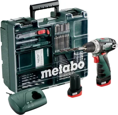 Дрель-шуруповерт аккумуляторная PowerMaxx BS Basic Set Metabo 600080880