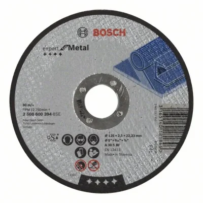 Круг отрезной 125х2,5х22 мм Expert for Metal BOSCH 2 608 600 394