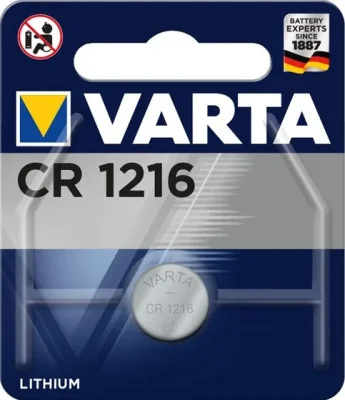 Батарейка CR1216 3 V литиевая VARTA 06216101401