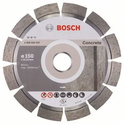 Круг алмазный 150х22 мм Expert for Concrete BOSCH 2608602557