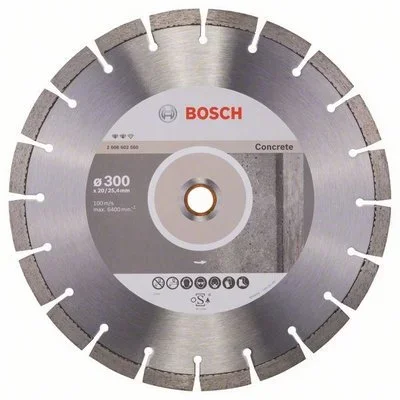 Круг алмазный 300х20/25,4 мм Expert for Concrete BOSCH 2608602560