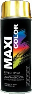 Эмаль аэрозольная универсальная золото-эффект 400 мл Maxi Color 0011MX
