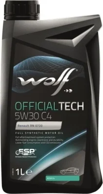 Моторное масло 5W30 синтетическое OfficialTech C4 1 л WOLF 65608/1
