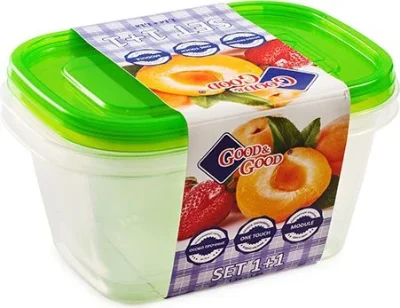 Набор контейнеров для пищевых продуктов 1,1 л 2 штуки GOOD&GOOD SREC3-2