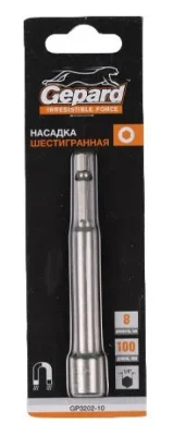 Насадка шестигранная магнитная 10х65 мм GEPARD GP3203-65