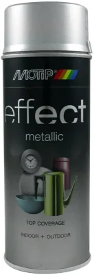 Краска аэрозольная Deco Effect Metallic серебристый 400 мл MOTIP 302504