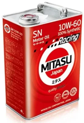 Моторное масло 10W60 синтетическое Racing Motor Oil SN 4 л MITASU MJ-116-4