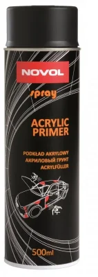 Грунт аэрозольный Acryl Primer черный 500 мл NOVOL 34412