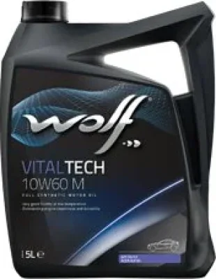 Моторное масло 10W60 синтетическое VitalTech M 5 л WOLF 16128/5