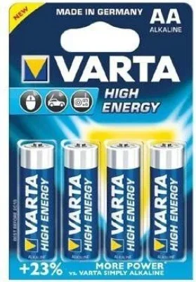 Батарейка АА High Energy 1,5 V алкалиновая 4 штуки VARTA 04906113414