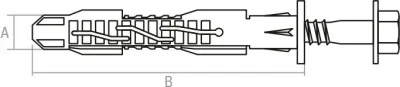 Дюбель фасадный 10х100 мм нейлон гриб с шурупом 20 штук STARFIX SMC3-17698-20