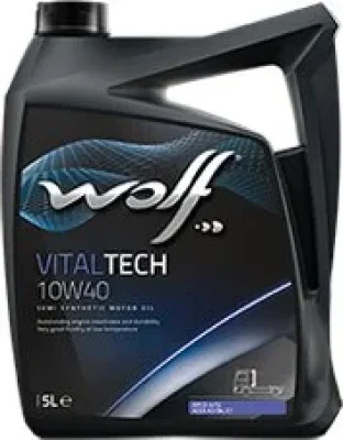 Моторное масло 10W40 полусинтетическое VitalTech 5 л WOLF 14626/5