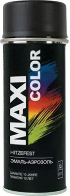 Эмаль аэрозольная универсальная черный матовый 9005 400 мл Maxi Color 9005MMX