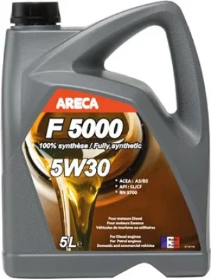 Моторное масло 5W30 синтетическое F5000 4 л ARECA 11156