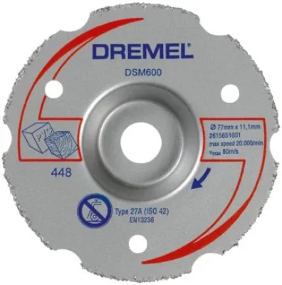 Круг отрезной 77х11,1 мм DSM 600 для резки заподлицо Dremel 2.615.S60.0JA