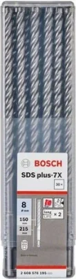 Бур (сверло) SDS-plus 8х150х215 мм SDS-plus-7X BOSCH 2608576195