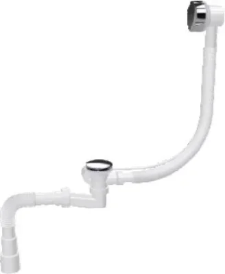 Сифон для ванны автомат с гибкой трубой 1 1/2" - 40/50 мм NOVA 1541