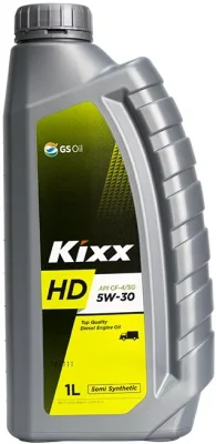 Моторное масло 5W30 полусинтетическое HD CF-4 1 л KIXX L5257AL1E1