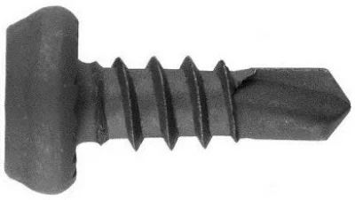 Саморез для листового металла 3,5х9,5 мм фосфат со сверлом 50 штук STARFIX SMZ1-83827-50