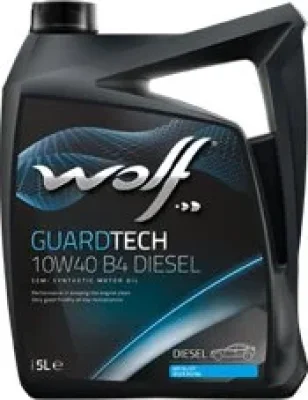 Моторное масло 10W40 полусинтетическое Guardtech B4 Diesel 5 л WOLF 23126/5