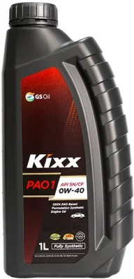 Моторное масло 0W40 синтетическое PAO 1 1 л KIXX L2084AL1E1
