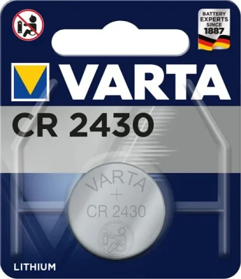 Батарейка CR2430 3 V литиевая VARTA 06430101401