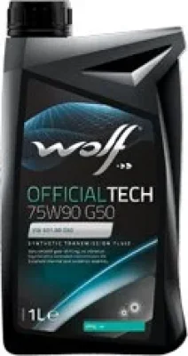 Масло трансмиссионное 75W90 синтетическое OfficialTech G50 1 л WOLF 2306/1