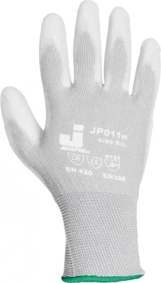 Перчатки нейлоновые с полиуретановым покрытием JETA SAFETY JP011W размер L JetaSafety JP011W