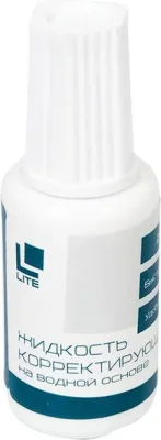Корректирующая жидкость на водной основе с кистью 20 мл LITE CFL-20