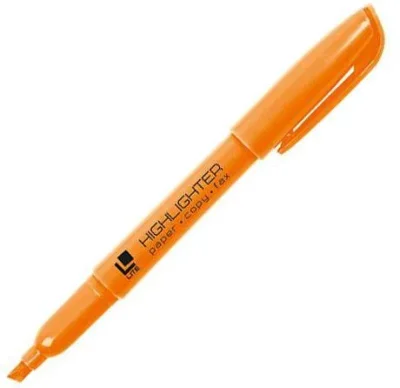 Текстовыделитель тонкий 1-5 мм оранжевый скошенный LITE FML02O