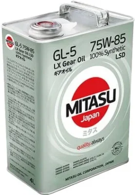 Масло трансмиссионное 75W85 синтетическое LX Gear Oil 4 л MITASU MJ-415-4