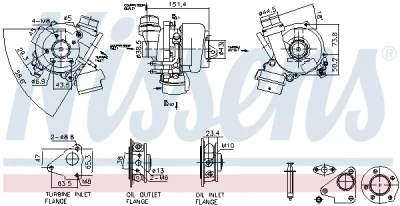 93448 NISSENS Компрессор, наддув